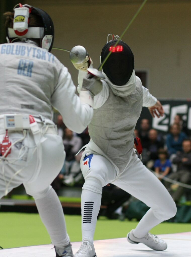 esgrima san borja combate de florete en USA